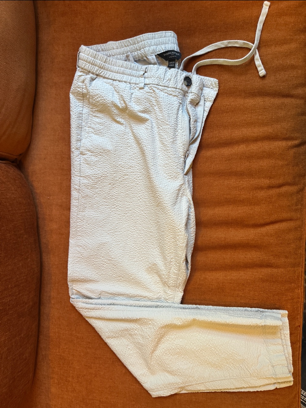 Banana Republic Light Beige Casual Drawstring Pants